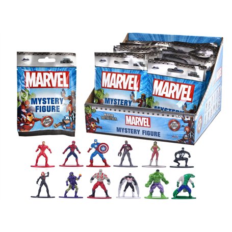 Jada - Figurines Metal - Assortiment Marvel - 12 Modèles Différents - 253221016