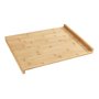 WENKO Planche à découper en bambou Mod. avec rebord | Planche à découper FSC grande taille pour cuisine | Planche à découper ant