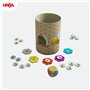HABA Bella Bee - Jeu coloré avec gobelet à dés pour Enfants à partir de 4 Ans - Fonctionne comme 4 en Ligne - Règles Simples pou