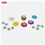 HABA Bella Bee - Jeu coloré avec gobelet à dés pour Enfants à partir de 4 Ans - Fonctionne comme 4 en Ligne - Règles Simples pou