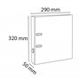 Exacompta - Réf. 915403B - Carton de 20 classeurs à levier A4 - Dos 50 mm - Mécanique 50 mm - Dimensions extérieures : 32x29 cm