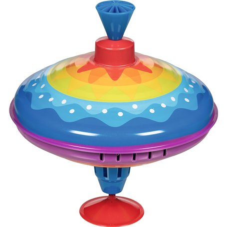 goki 53778 - Toupie bourdonnante en tôle - Toupie colorée Qui apporte Joie et Plaisir à la Chambre de Votre Enfant - Toupie Clas