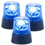 3 lampes gyrophare bleu à LED [Lunartec]