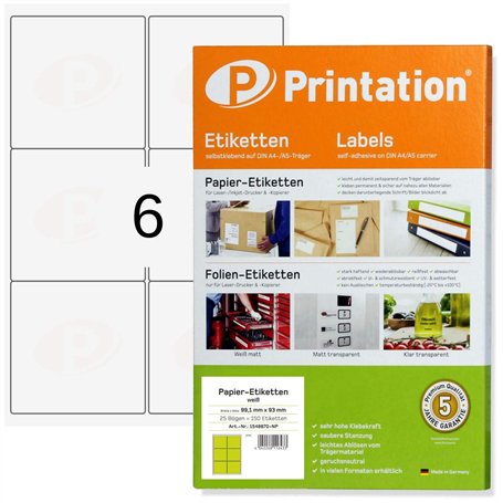 Printation Étiquettes autocollantes imprimables 99