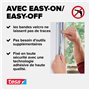 tesa Insect Stop COMFORT pour Porte-Fenêtres - Moustiquaire avec Ruban Auto Agrippant - Filet Anti-Moustique - Blanc, 120 cm x 2