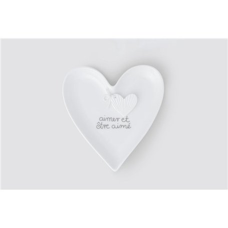Räder Assiette en forme de cœur Aimer et