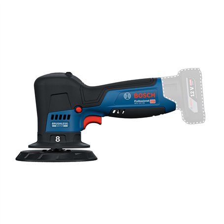 Bosch Professional 12V System Polisseuse sans fil GPX 12V-125 (inclus l’outil de base avec le tampon velcro de 125 mm
