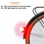 Feu arrière Dynamo de vélo nean avec feu de stationnement, réflecteur et Homologation StVZO, 7 Candela