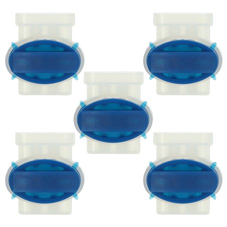 vhbw 5x connecteurs pour câble périphérique compatible avec Bosch Indego 1200 Connect robots de pelouse - Serre-câbles