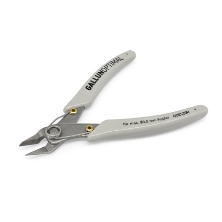 Electronik Pince coupante latérale avec tête extra fine 21 ° – tranchant incliné sans wate – avec ressort d'ouverture et de main