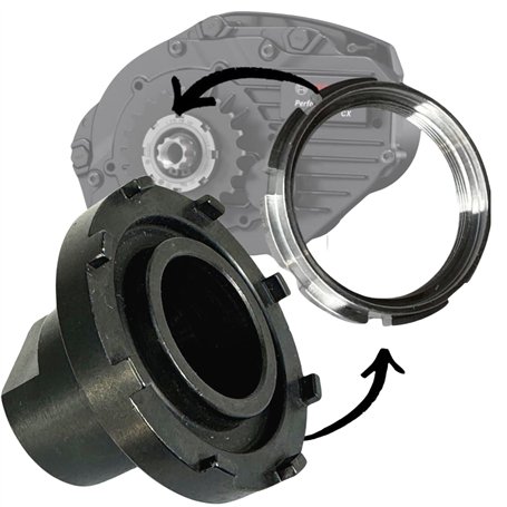 Fantic26 Outil de verrouillage pour vélo électrique - 51 mm - Convient pour Ebike Bosch Active/Performance à partir de 2014