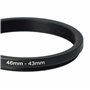 vhbw Bague d'adaptation de Filtre Step-Down de 46 mm vers 43 mm pour Objectif d'appareil Photo - Réducteur, métal, Noir