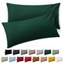 Blumtal Taie Oreiller 50 x 70 Lot de 2 - Housse de Coussin Microfibre - Taies d'oreillers avec Fermeture enveloppe
