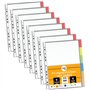perfect line - 48 pochettes perforées DIN A4 avec index - 8 x 6 onglets - Extra solides
