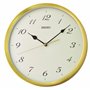 Seiko QXA784G Horloge murale ronde à quartz avec cadran transparent et balayage silencieux des secondes Diamètre 30 cm Doré