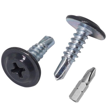 SKIR'CO Lot de 400 vis autoforeuses peintes 4