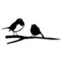 OTOTEC Décoration d'oiseau en Métal Robin et Poussin Décoration de Jardin Ornement de Jardin Rustique Fournitures d'art de Jardi