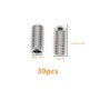 OTOTEC Lot de 30 Vis à tête creuse 1/4-28 x 1/2 pouce Vis sans tête à six pans creux en acier inoxydable 304 pour poignées de po