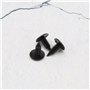 EMSea 30pcs Garniture de Porte Voiture Rivets Pare-Chocs Vis de Clip 18mm Tête Trou 6mm Fixation de Pression