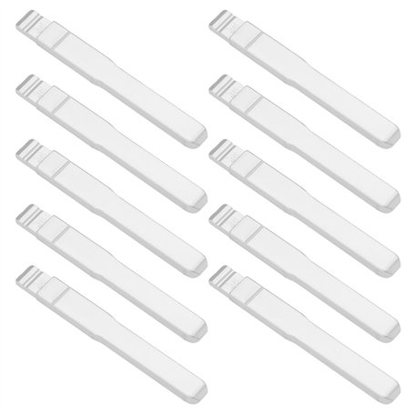eMagTech 10pcs HU101 Lames de Clé Vierges Non Coupées Lames de Clé à Distance No.38 Lames de Clé Vierges Compatible avec Chana C