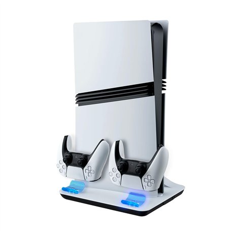 Mcbazel Support de Refroidissement et Station de Charge pour Console PS5/PS5 Slim/PS5 Pro avec Ventilateurs à Vitesses Multiples