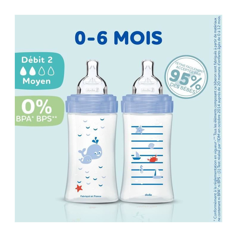 Image secondaire de Lot de biberons Dodie 3 uds (270 ml)