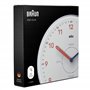 Braun Horloge d'apprentissage analogique de avec Mouvement à Quartz Silencieux, Cadran Facile à Lire, 23 cm de diamètre en Blanc