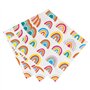 Talking Tables 20 x serviettes cocktail arc-en-ciel jetables pour anniversaire baby shower fête enfants 1er anniversaire Pâques