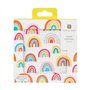 Talking Tables 20 x serviettes cocktail arc-en-ciel jetables pour anniversaire baby shower fête enfants 1er anniversaire Pâques