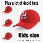 4sold New Casquette de Baseball Cap BRODÉ Letter A Z Garçon Fille Enfants Chapeau Bonnet Unisexe Rose (L)