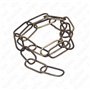 Chaîne pour lustre à maillons ouverts ElekTek pour appareils d’éclairage et chandeliers suspendus. Taille moyenne de maillon de 