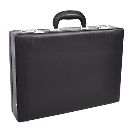 Classic Attache Case Porte-documents extensible Aspect cuir Noir Bulga