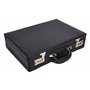 Classic Attache Case Porte-documents extensible Aspect cuir Noir Bulga, Noir , Large