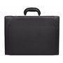 Classic Attache Case Porte-documents extensible Aspect cuir Noir Bulga, Noir , Large