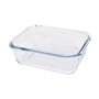 Argon Tableware Plat à Gâteaux Rectangulaire en Verre - 20cm x 15cm - 1x Moyen Profond Tarte Lutin Gâteau au Fromage Pain Éponge