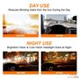2 Pièces Extension de Pare-Soleil Automobile 2 en 1 pour Le Jour et la Nuit, Anti-Éblouissement, Anti-Reflets et Protection UV, 