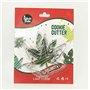 Selecto Bake 3 Pcs Ensemble d’emporte pièces de feuille de marijuana Emporte pièces à biscuit fondant Outils de cuisson pour la