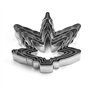 Selecto Bake 3 Pcs Ensemble d’emporte pièces de feuille de marijuana Emporte pièces à biscuit fondant Outils de cuisson pour la