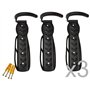 FK Cycling Lot de 3 crochets muraux pour vélo