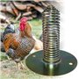 Doblit Lot de 2 mangeoires en spirale robustes avec ressort à fixer sur une mangeoire pour poulets