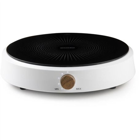 Plaque a induction - DOMO - DO30112IP - 2000 W - 1 foyer - Design rond blanc