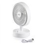 Ventilateur de table - DOMO - Li-ion batt. 5V - Rechargeable USB - Diametre 15 cm - 10 vitesses