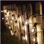 FOREVER guirlande lumineuse solaire 5,5 m 10 ampoules à filament clair Edison IP44 avec panneau solaire / 4 modes d'éclairage va