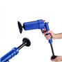 Retoo Nettoyeur Canalisations Haute Pression Pistolet Air Comprimé Outil Débouchage 3.5 BAR Sans Produits Chimiques 4 Embouts In