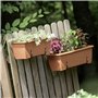 Pot CAMELIA W, dimensions (mm) 595x170x143, couleur Terracota