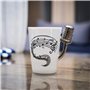 Froster Microphone Tasse dans une boîte cadeau noire, Vintage Tasse Ceramique 220 ml, Cadeau Musique pour Musicien Chanteur