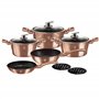Berlinger Haus Rose Gold Batterie de Cuisine Induction 10 Pièces