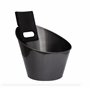 Harvia Black Steel Set d'accessoires pour Sauna avec Seau et louche, Thermo-hygromètre en Acier Inoxydable Noir