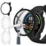 Acadeny 3pièces Coque Protection Écran en Verre Trempé +PC Bumper Compatible avec Xiaomi Mi Watch Anti-Rayure Protecteur Étui -N