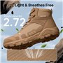 FREE SOLDIER pour Homme Mid Haute durabilité Lacets Bottes Durable Imperméable Armée Combat Chaussures Respirant Tactique de Ran